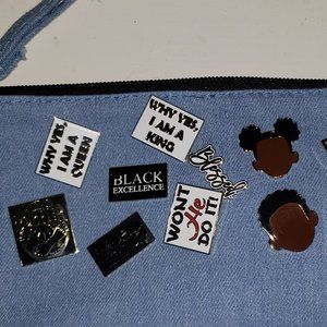 Assortment of 5 Lapel Pins to decorate and ad flare